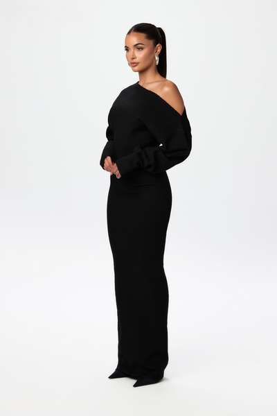Off Shoulder Sweater Jurk