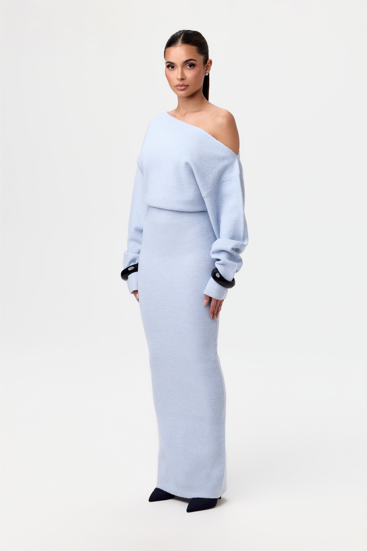 Off Shoulder Sweater Jurk