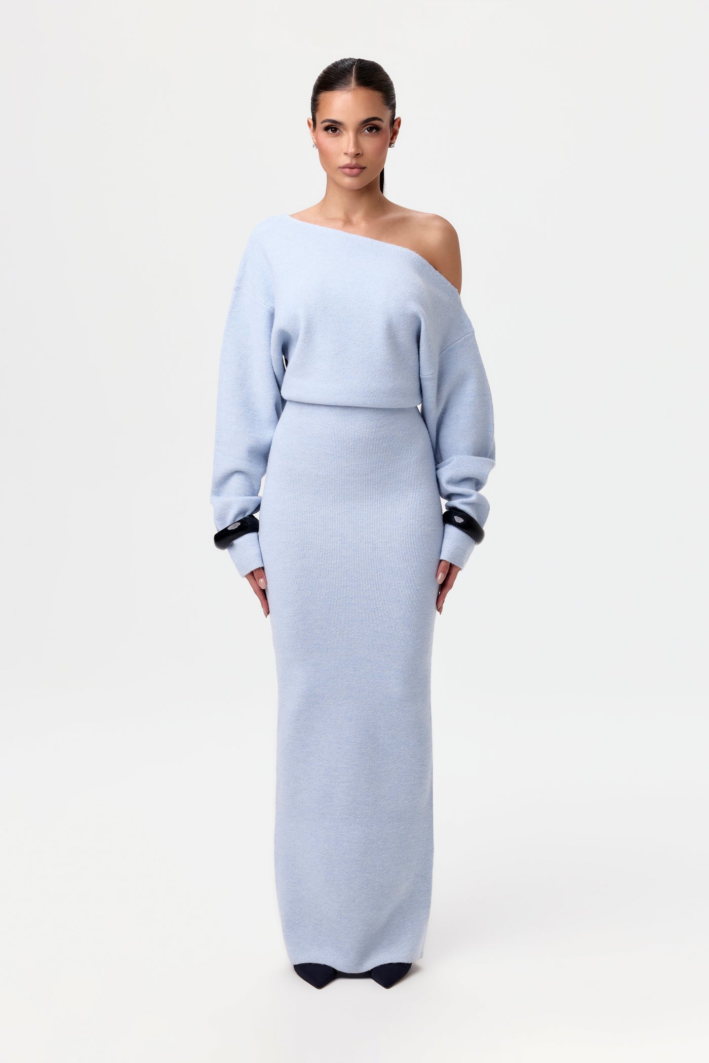 Off Shoulder Sweater Jurk
