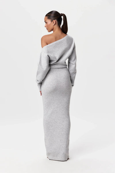 Off Shoulder Sweater Jurk