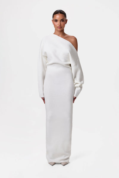 Off Shoulder Sweater Jurk