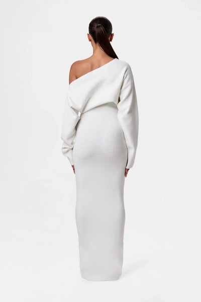 Off Shoulder Sweater Jurk