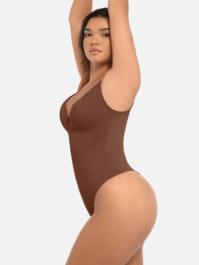 V Neck Bodysuit String