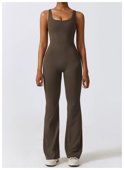 Flare scrunch-jumpsuit